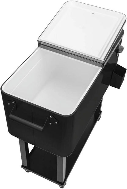 HEYWU 80 Quart Ice Chest Water Cooler with Bottle Opener, Milk White
