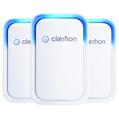 Clarifion (3 Pack) Air Ionizers for Home - Negative Ion Filtration System - New