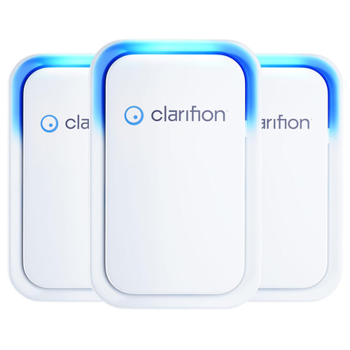 Clarifion (3 Pack) Air Ionizers for Home - Negative Ion Filtration System - New
