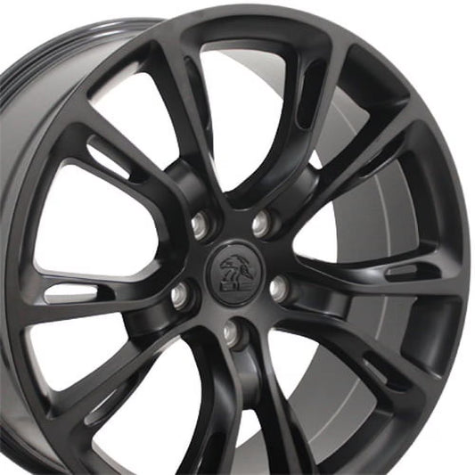 20 inch Rim fits 1999-2018 Jeep Grand Cherokee Style 20x8.5 Satin Black Direct Fit