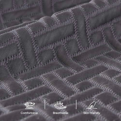 Memory Foam Mattress Topper King Size, 3 Inch Gel Infused Cooling Mattress Pad with Breathable Bamboo Cover, Pressure Relief & Machine Washable Bed Topper 76"x80" Gray