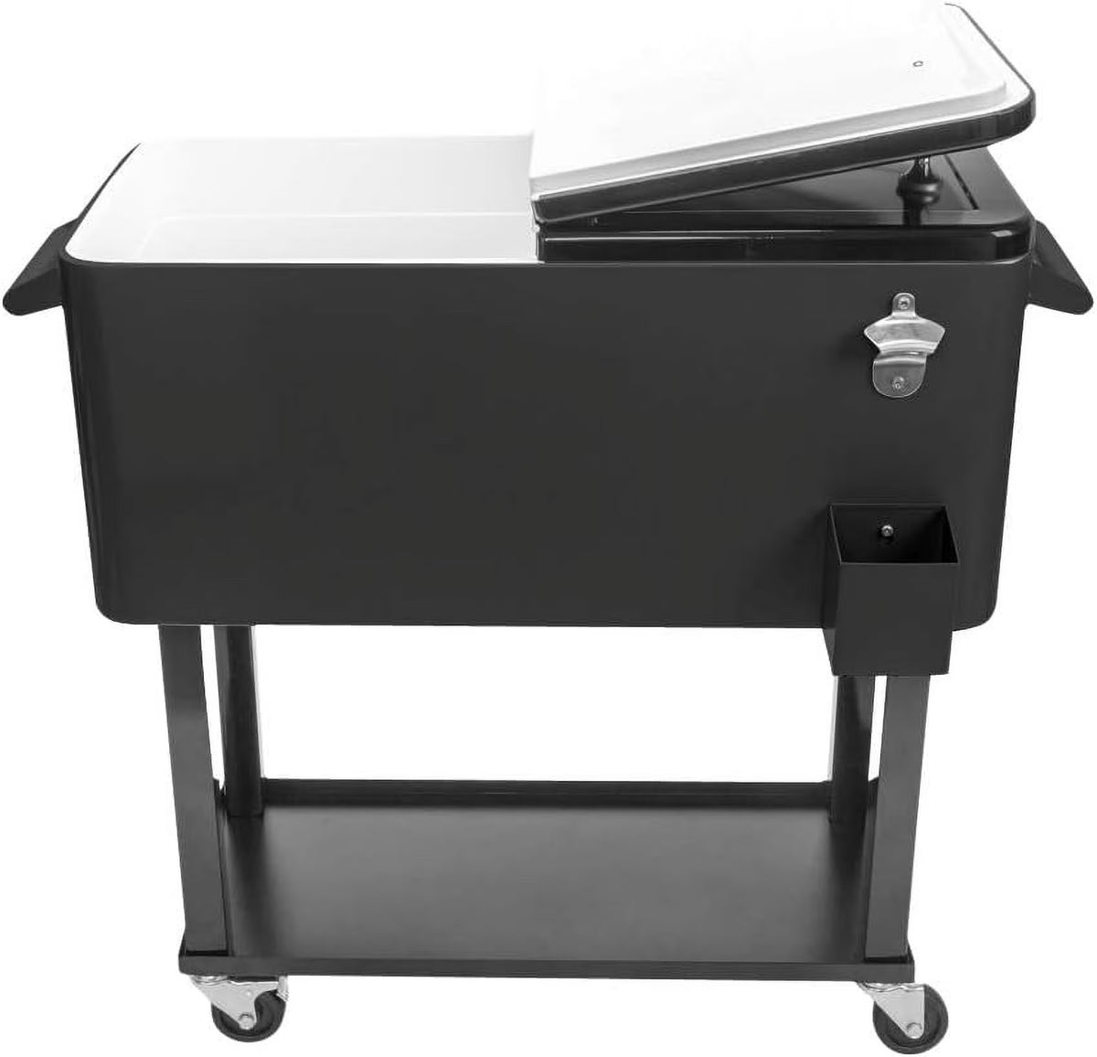 HEYWU 80 Quart Ice Chest Water Cooler with Bottle Opener, Milk White