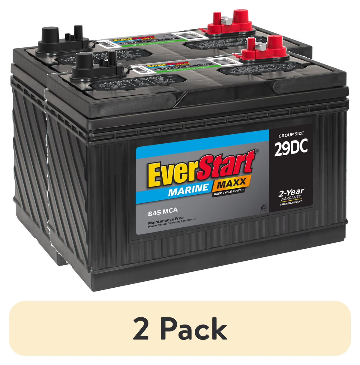 EverStart Maxx Marine Battery, Group Size 29DC 12 Volt, 845 CCA*