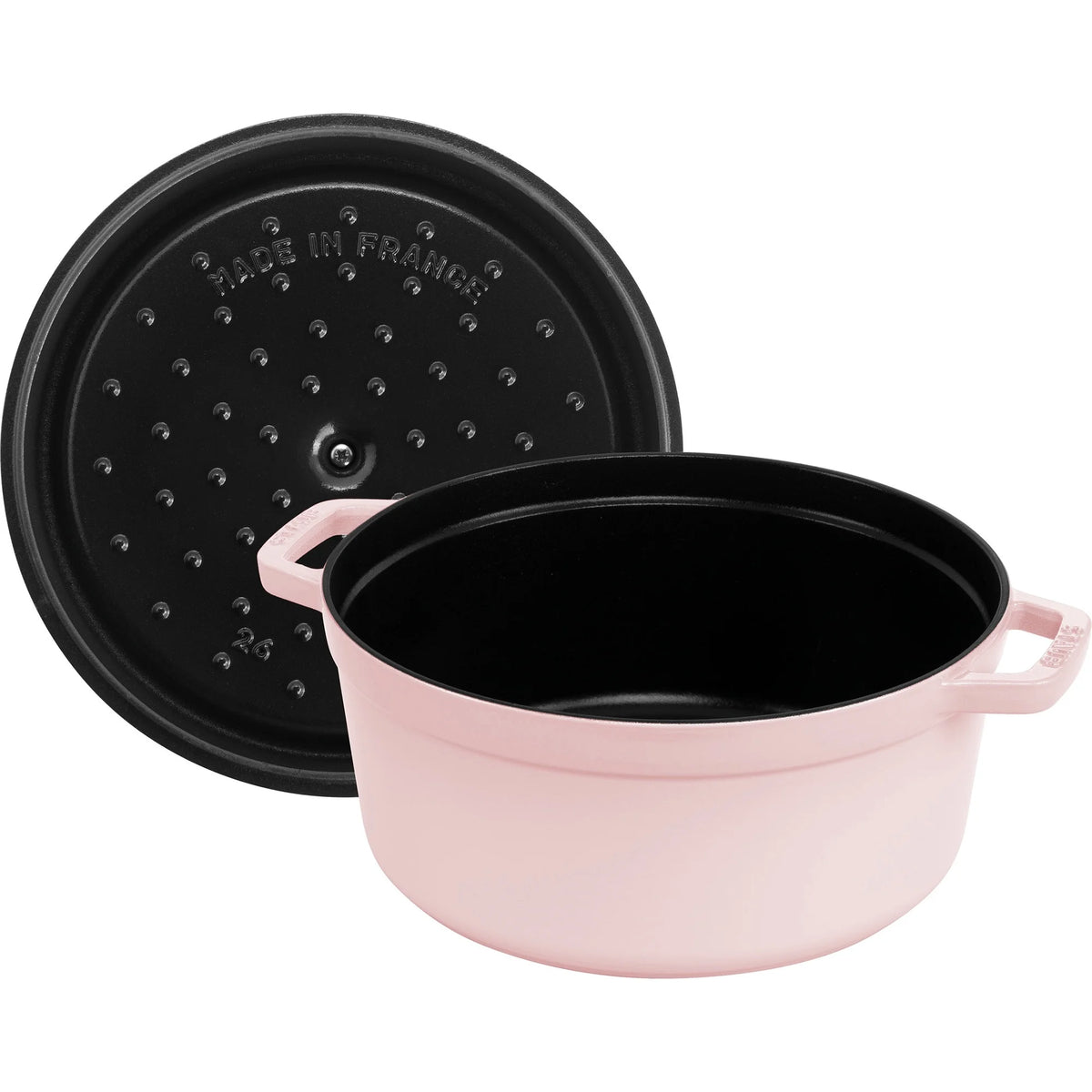 Staub Cast Iron 5.5-qt Round Cocotte - Cherry