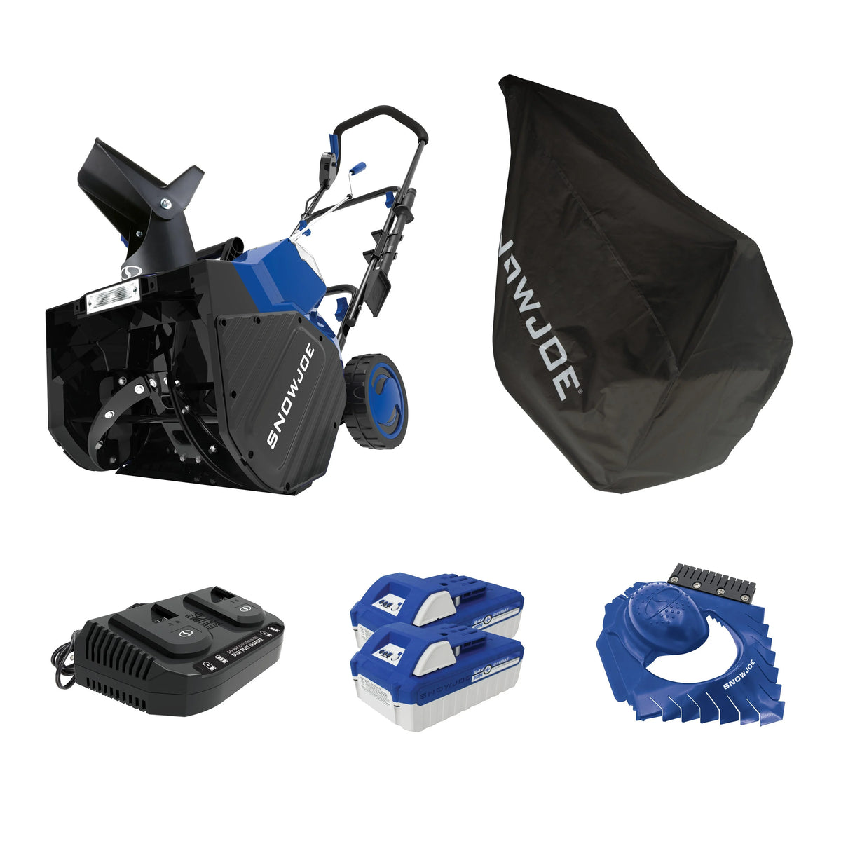 Snow Joe Snow Blower IONMAX, Cordless Electric Kit with LED Light, 24V-X2-SB18-TV1