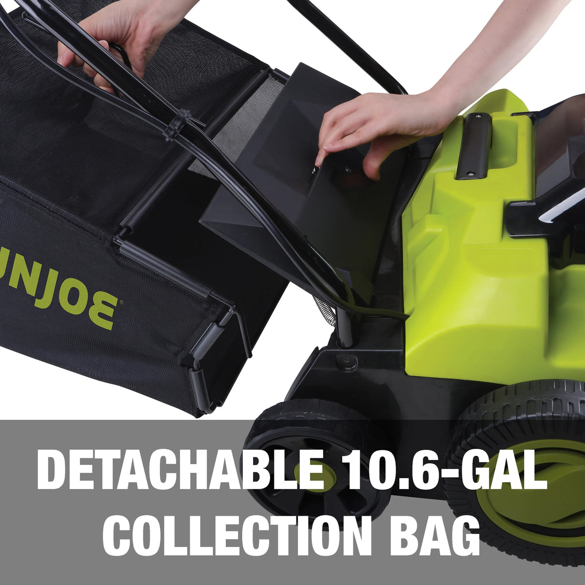 Sun Joe 14" Cordless Brushless Dethatcher + Scarifier, 5 Positions, 2 x 4.0-Ah Batteries & Charger