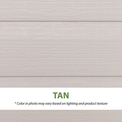 Lifetime Lockable DIY Polyethylene Storage Shed 6.25' x 3.5', 19.17 Sq. Ft., Tan & Brown (60170)