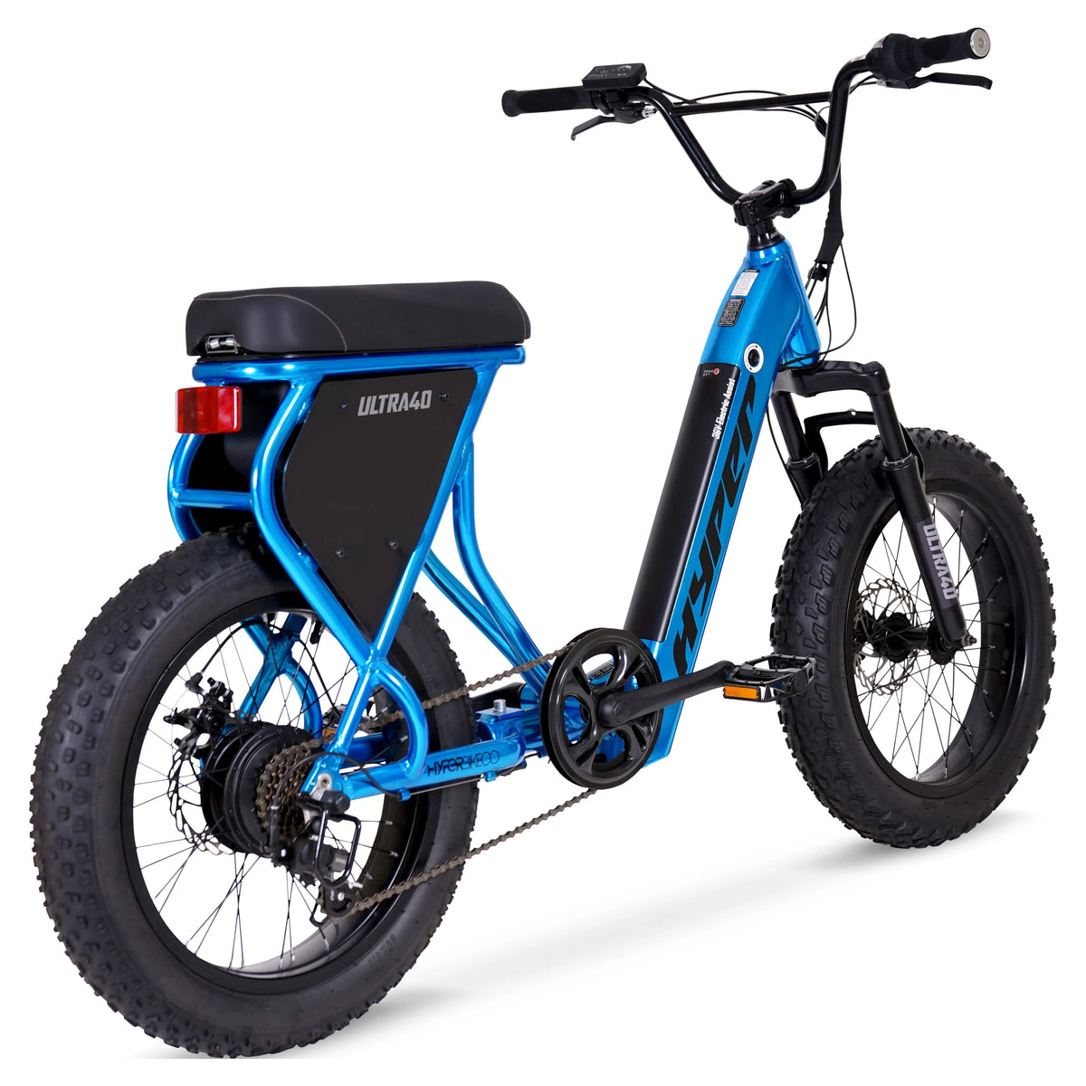 Hyper Bicycles Ultra 40 20" 36V Electric Bike for Adults, 250W E-Bike Motor, Matte Black