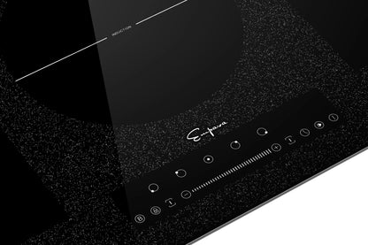 Empava 36 inch Built-in Electric Stove Induction Cooktop with 5 Booster Burners Including 2 Flexi Bridge Element in Black
