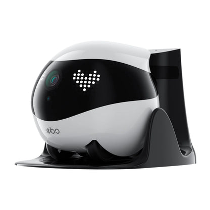 Enabot EBO Air 2 Whole-Home Mobile Robot, with 2K Ultra HD Camera and Remote Monitoring and Control (Dove White) EB1304312