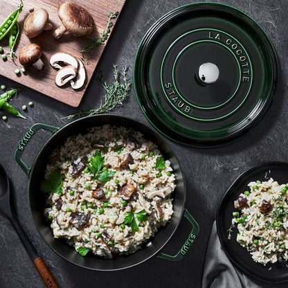 Staub Cast Iron 5.5-qt Round Cocotte - Cherry
