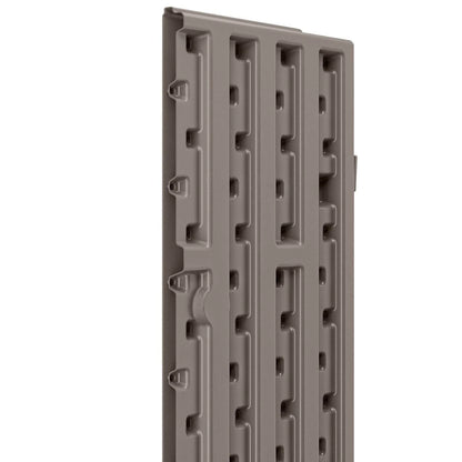 Suncast 3-Shelf Resin Base Garage Cabinet Locker, Gray