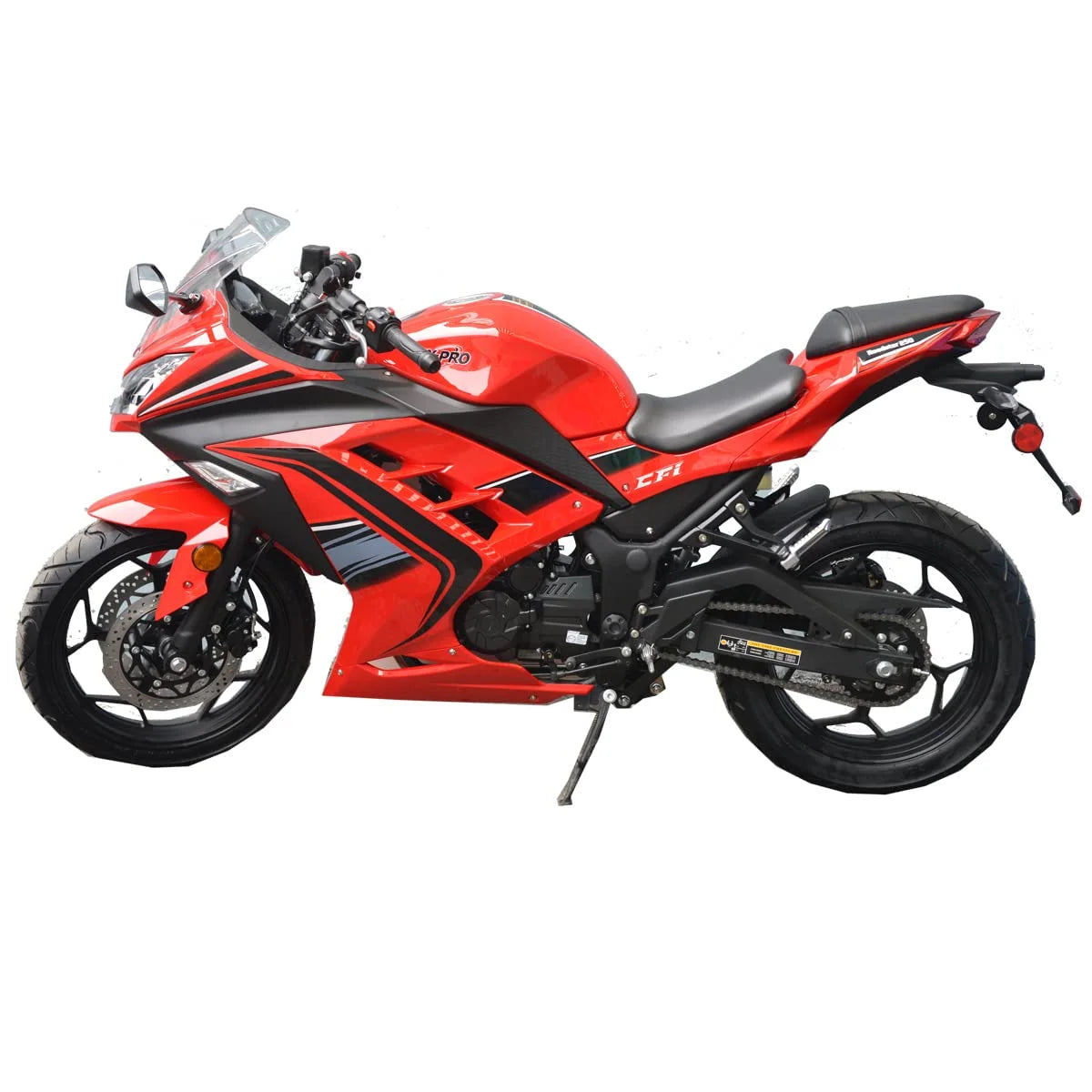 X-Pro Brand New 250cc EFI Fuel Injection Dirt Bike Motorcycle Street Bike, 6 Manual Transmission Electric Start 17" Wheels Assembled in Crate