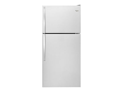 Whirlpool WRT318FZDM: Refrigerador con Congelador Superior de 30 Pulgadas de Ancho - 18 cu. ft - Acero Inoxidable.