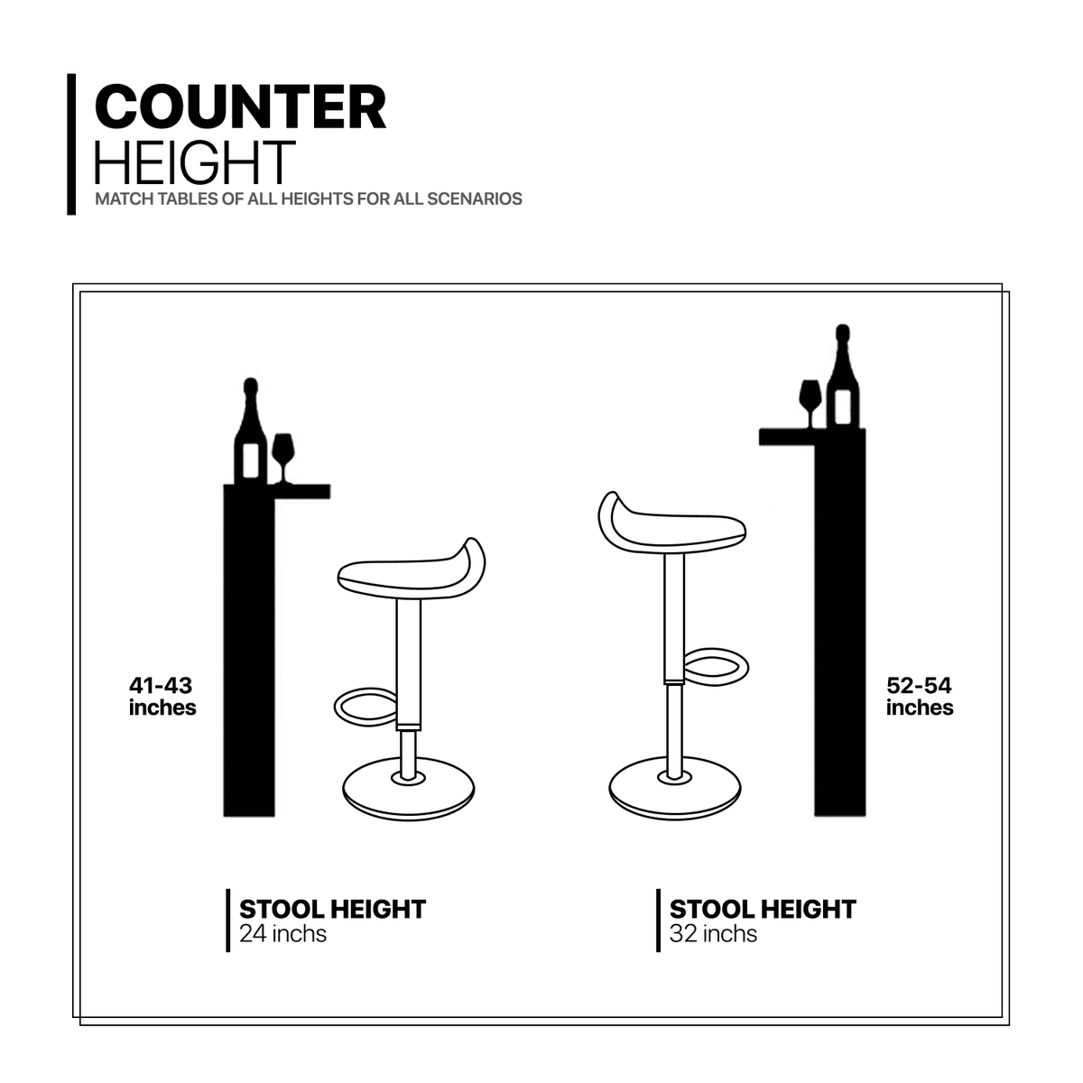 MoNiBloom 3 Piece Bar Table and Chair Set, 31.5" Adjustable-Heigh Pub Table and PU Leather Bar Stools for Home Kitchen