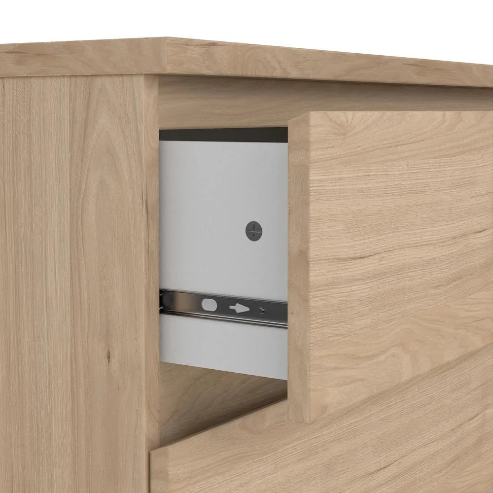 Tvilum Scottsdale 3 Drawer Chest Dresser for Adults, White High Gloss