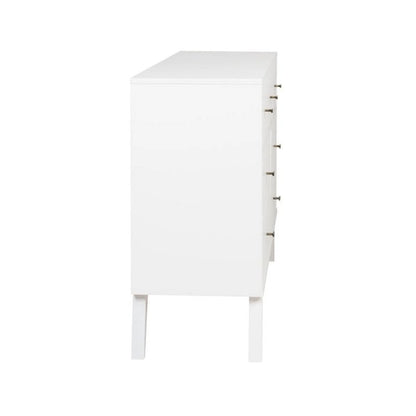 Home Square 2-Piece Set with Modern Tall 6-Drawer Chest & 7 Drawer Dresser