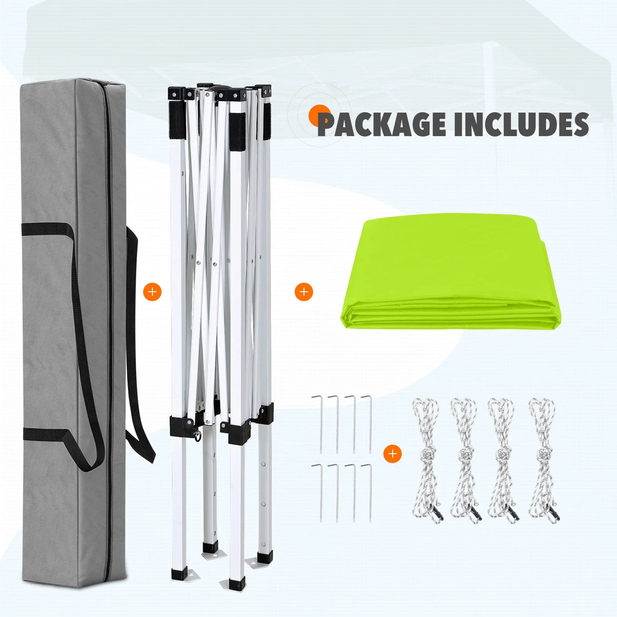 EAGLE PEAK 5x5 Pop Up Canopy Tent Instant Outdoor Canopy Easy Set-up Straight Leg Folding Shelter（Blue）
