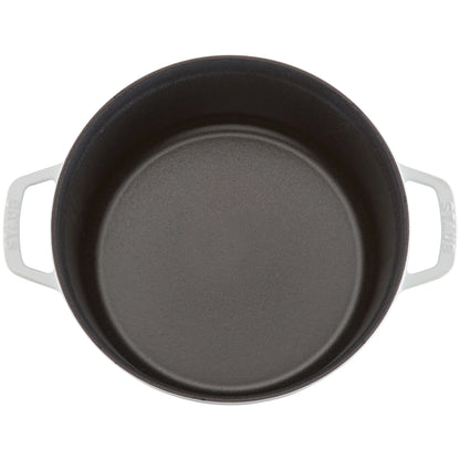 Staub Cast Iron 5.5-qt Round Cocotte - Cherry