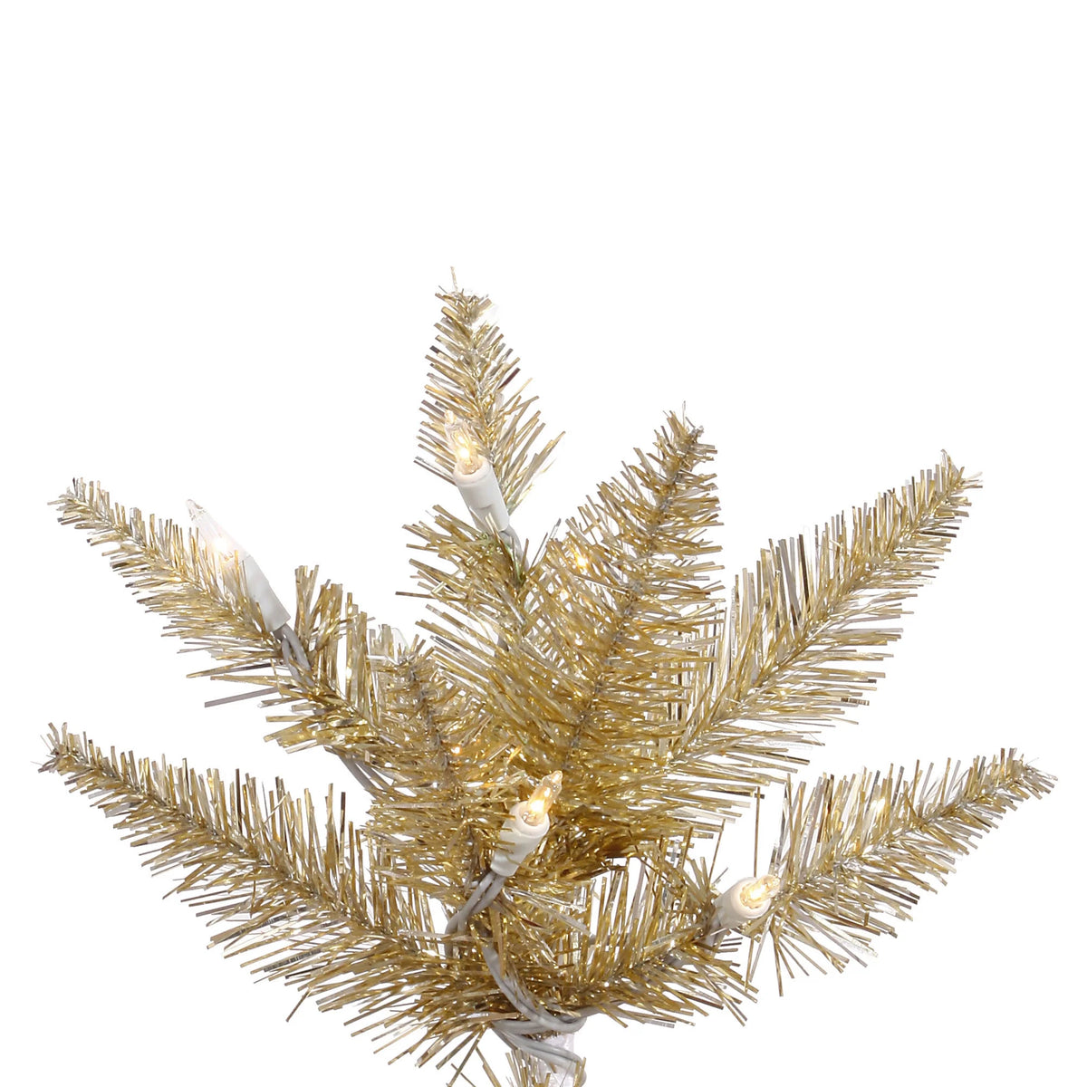 Vickerman 4.5' Champagne Fir Artificial Christmas Tree, Warm White Dura-lit LED Lights
