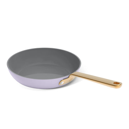 Beautiful 12pc Ceramic Non-Stick Cookware Set with Strainer Lids, White Icing by Drew Barrymore