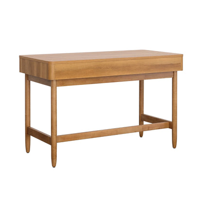 Better Homes & Gardens Springwood Caning Desk, Light Honey Finish