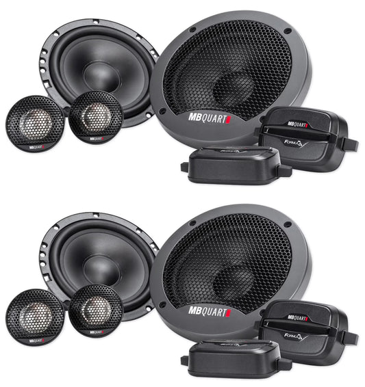 (2) Pairs MB QUART FSB216 6.5" 280 Watt Car Audio Component Speakers
