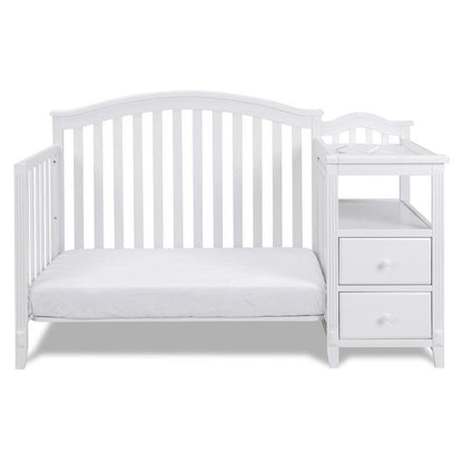 AFG Baby Furniture Kali 4-in-1 Convertible Crib and Changer White