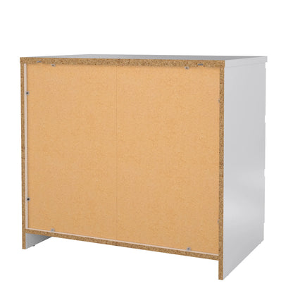 Tvilum Scottsdale 3 Drawer Chest Dresser for Adults, White High Gloss