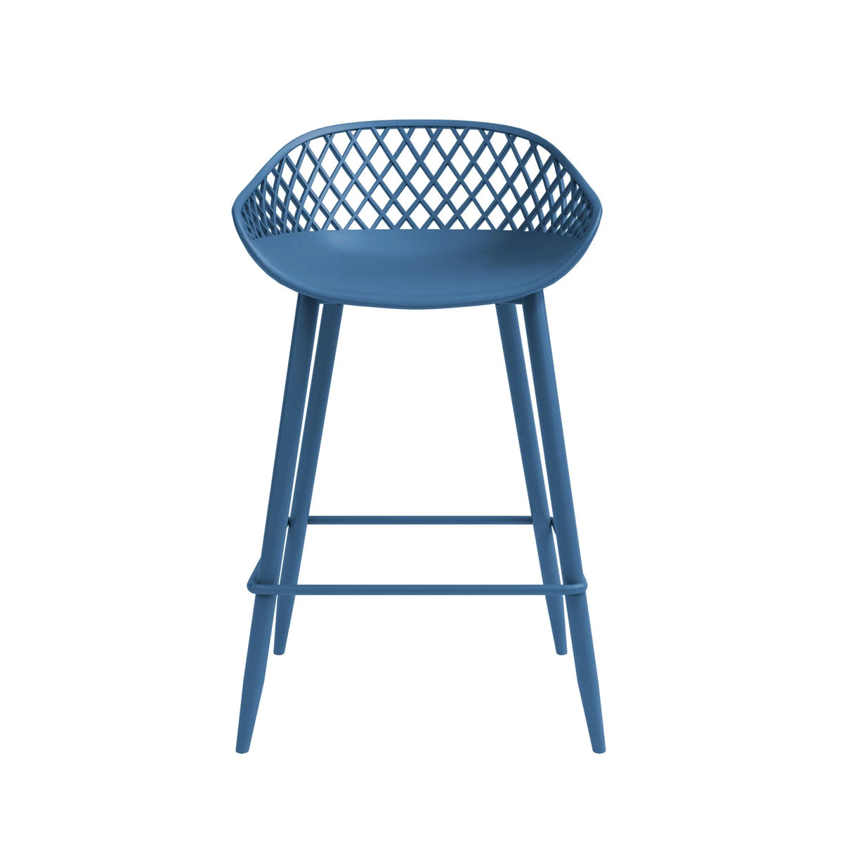 Kurv Indoor and Outdoor Counter Stool - Aloe Green - Set of 2
