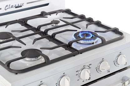 Unique Classic Retro 30" 3.9 cu/ft Freestanding Gas Range with Convection Oven and Sealed Burners