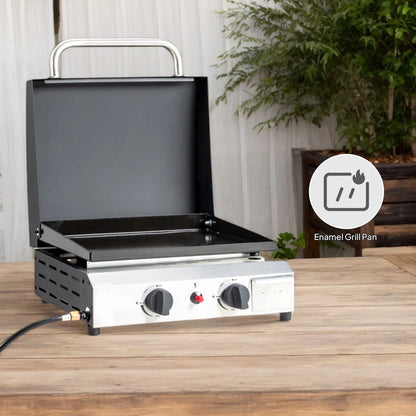 UBesGoo Propane Griddle Table Top Grill 4 Burner Camping Griddle Portable Outdoors