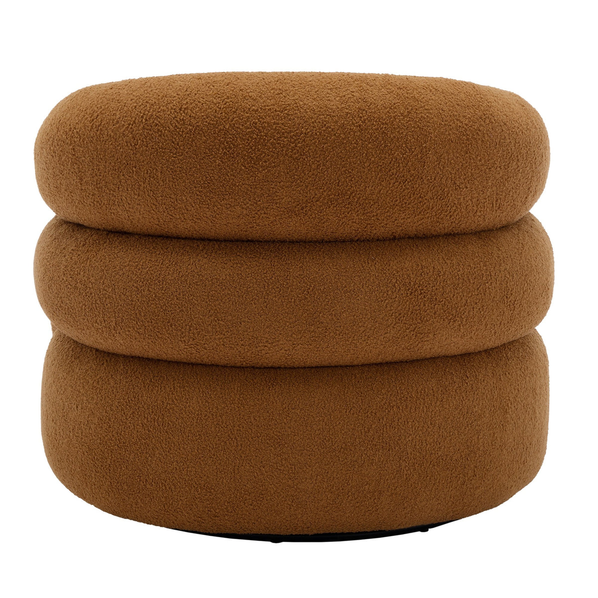360�� Swivel Accent Chair for Living Room, Boucle Barrel Armchair Single Sofa Chair Reading Chair, Sage Green