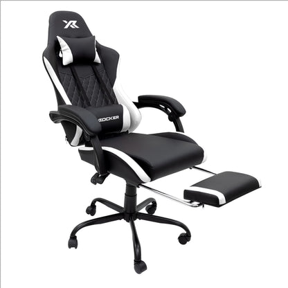 X Rocker Apex PC Gaming Chair with Massage Function and Footrest, Red