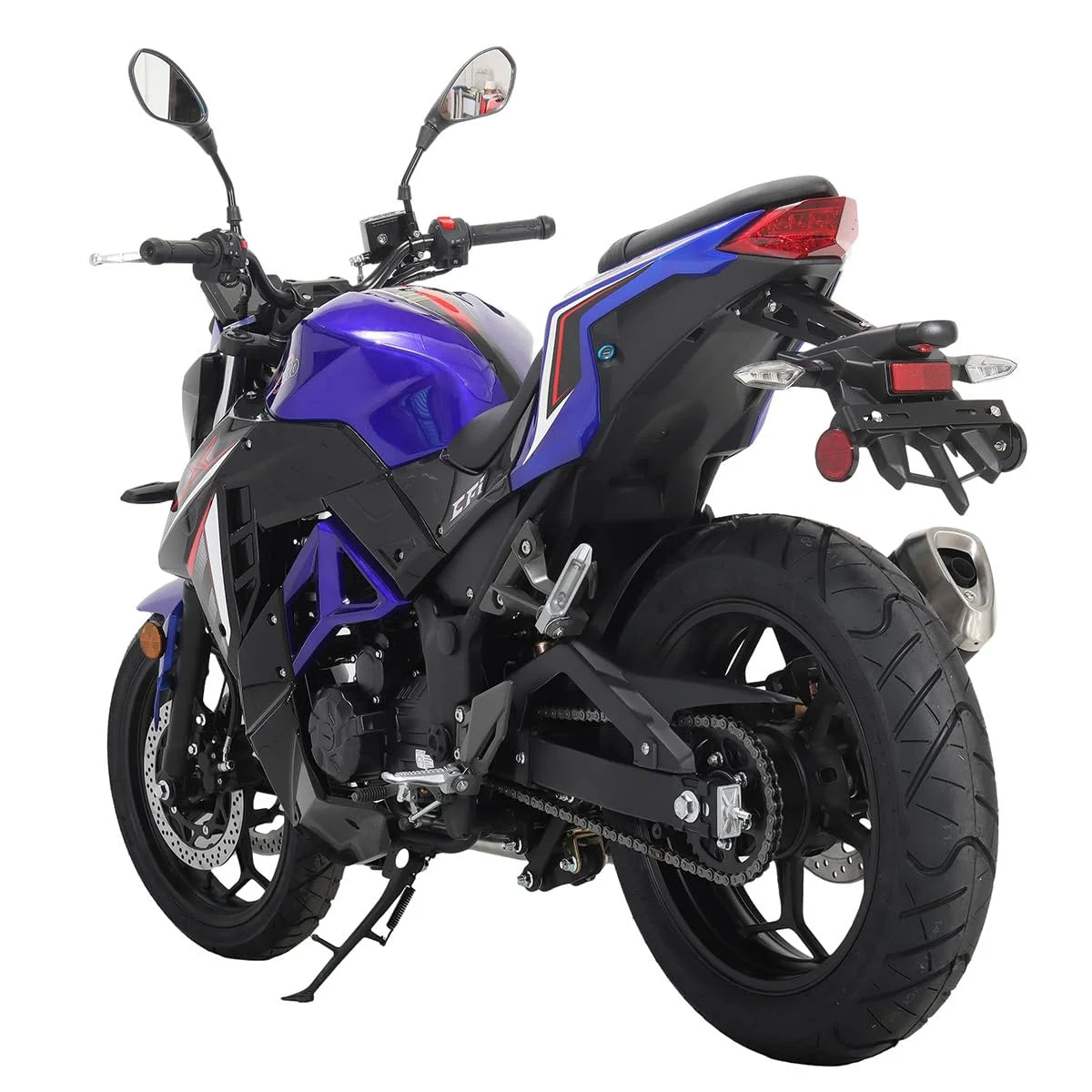 X-Pro Python 250 Electronic Fuel Injection Gas Motorcycle with Manual Transmission, Electric Start! 17" Wheels! Assembled In Crate!