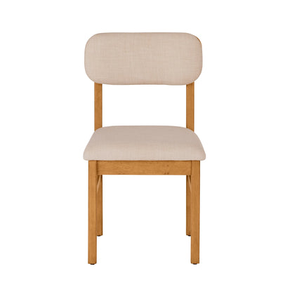 Better Homes & Gardens Juliet Dining Chairs 2 Pack, Light Honey Finish and Olive Green