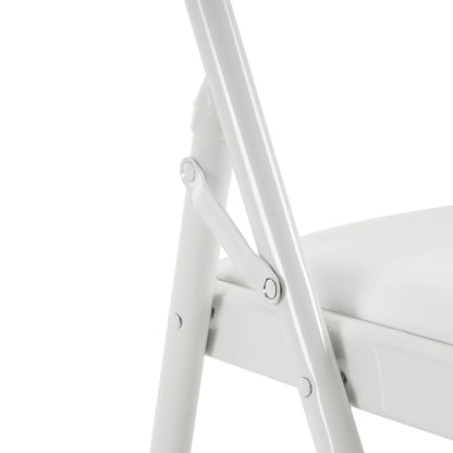 4 Pack Folding Chairs, Cushioned Padded Seat, Wedding Chairs with Metal Frame for Home, Office, Party Use, Light  Brown
