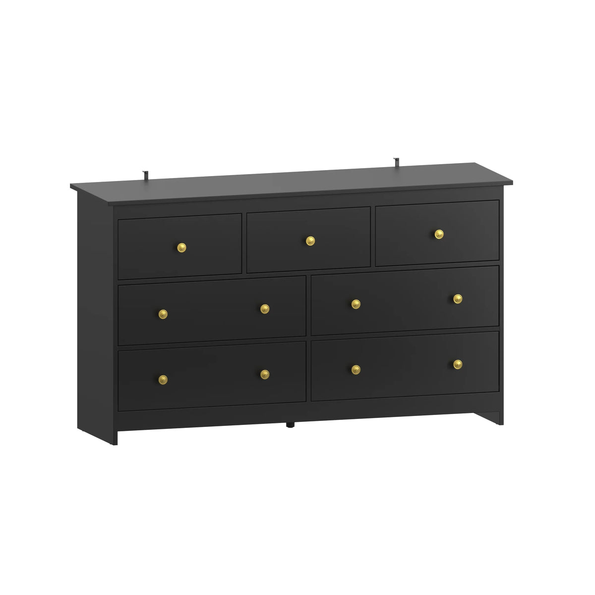 YouTrend 7 Drawer Dresser,White Dresser for Bedroom Drawer Organizer Storage Drawers,Wood Adult Storage Cabinet Living Room Hallway