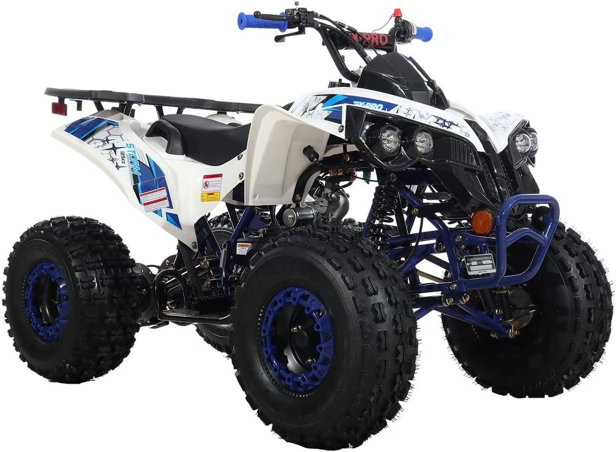 X-Pro Brand New 125cc Gas ATV, Automatic Transmission w/Reverse Electric Start Big 19"/18" Tires