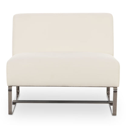 Moe's Home Collection Jules Outdoor Accent Chair Off White Fabric Chairs