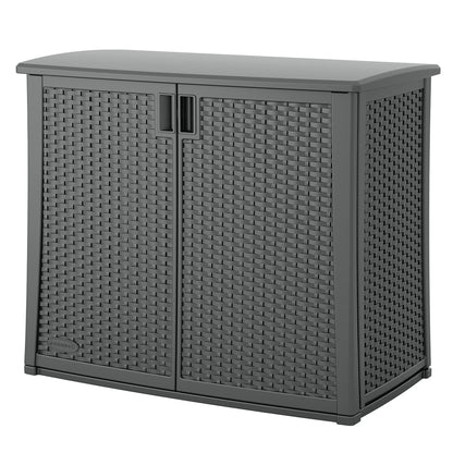 Suncast Outdoor 97-gallon Cabinet Deck Storage Box, Gray