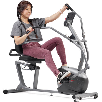 Sunny Health & Fitness Performance Interactive Series Recumbent Elliptical Trainer