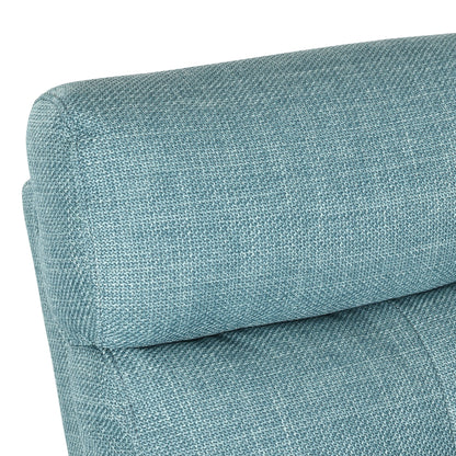 Dextrus Upholstered Recliner Chair Single Sofa Adjustable Home Theater Seating w Studded, Blue A