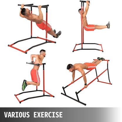 BENTISM Portable Pull Up Dip Station Power Tower Gym Bar Stretch Workout Multi Function