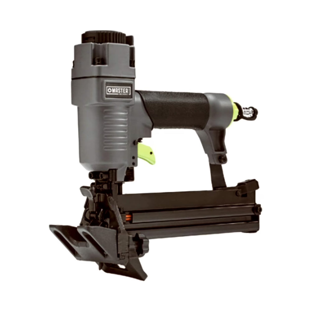 Master Mechanic 4-in-1 Mini Pneumatic Flooring Nailer/Stapler, Gray