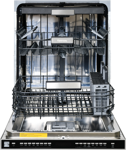 Kenmore 24�� Built-In-Dishwasher w/ 3rd Rack & Turbo Dry with Handle-SS