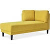 Ufurpie 58" Velvet Chaise Lounge Indoor,Sleeper Lounge Sofa with Nailhead Trim,for Living Room,Office,Apartment,Black