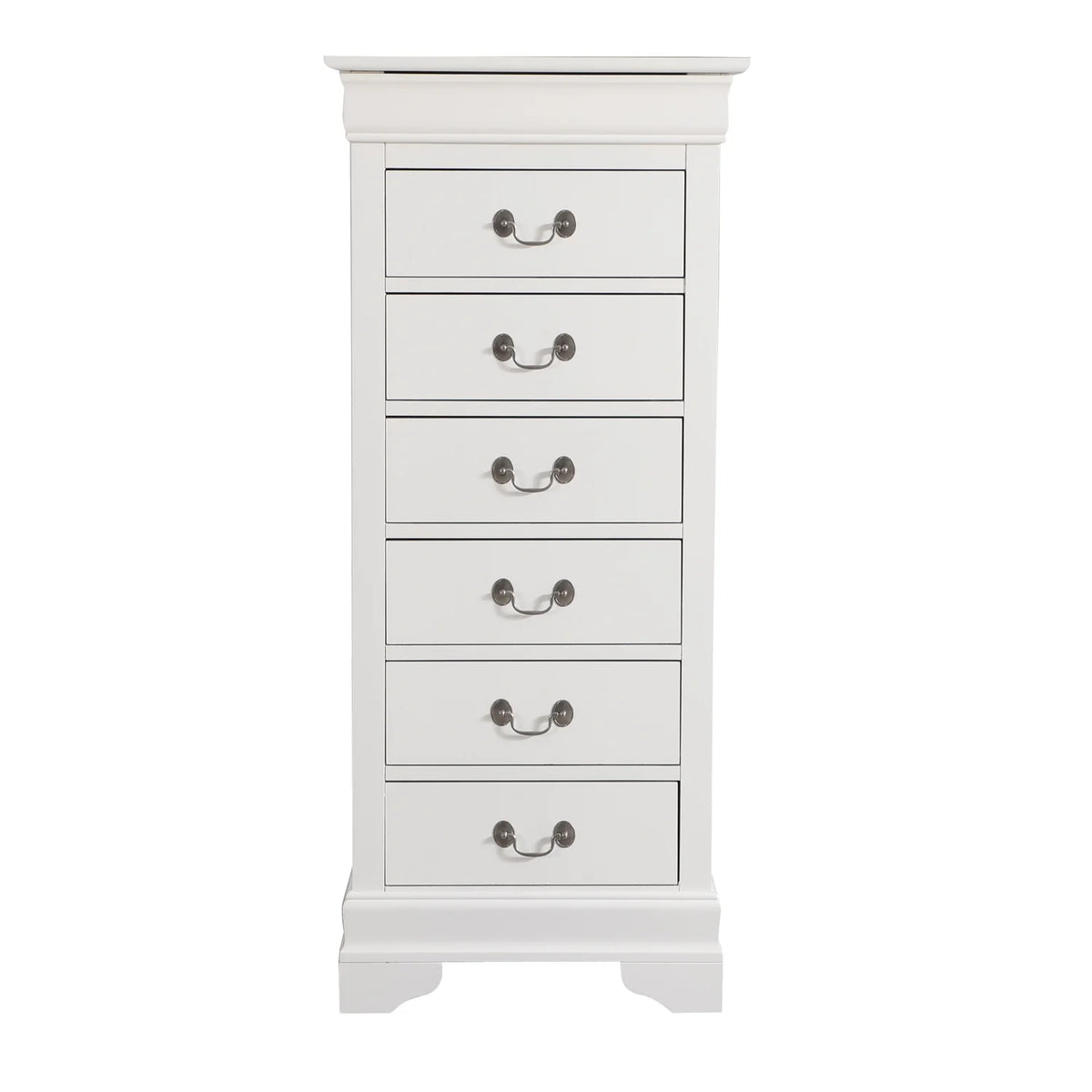 Glory Furniture Louis Phillipe 7 Drawer Lingerie Chest in Cherry