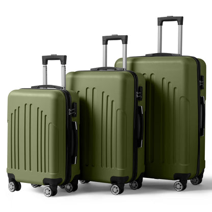 Zimtown 3 Piece Nested Spinner Suitcase Luggage Set With TSA Lock Royal Blue