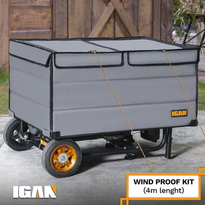 IGAN Generator Tent Waterproof Portable Cover for 3500�C12000 Watt 9,2 lb. Black